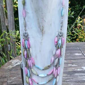 Collier ogives de nacre multirang