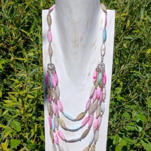 Collier ogives de nacre multirang fruité